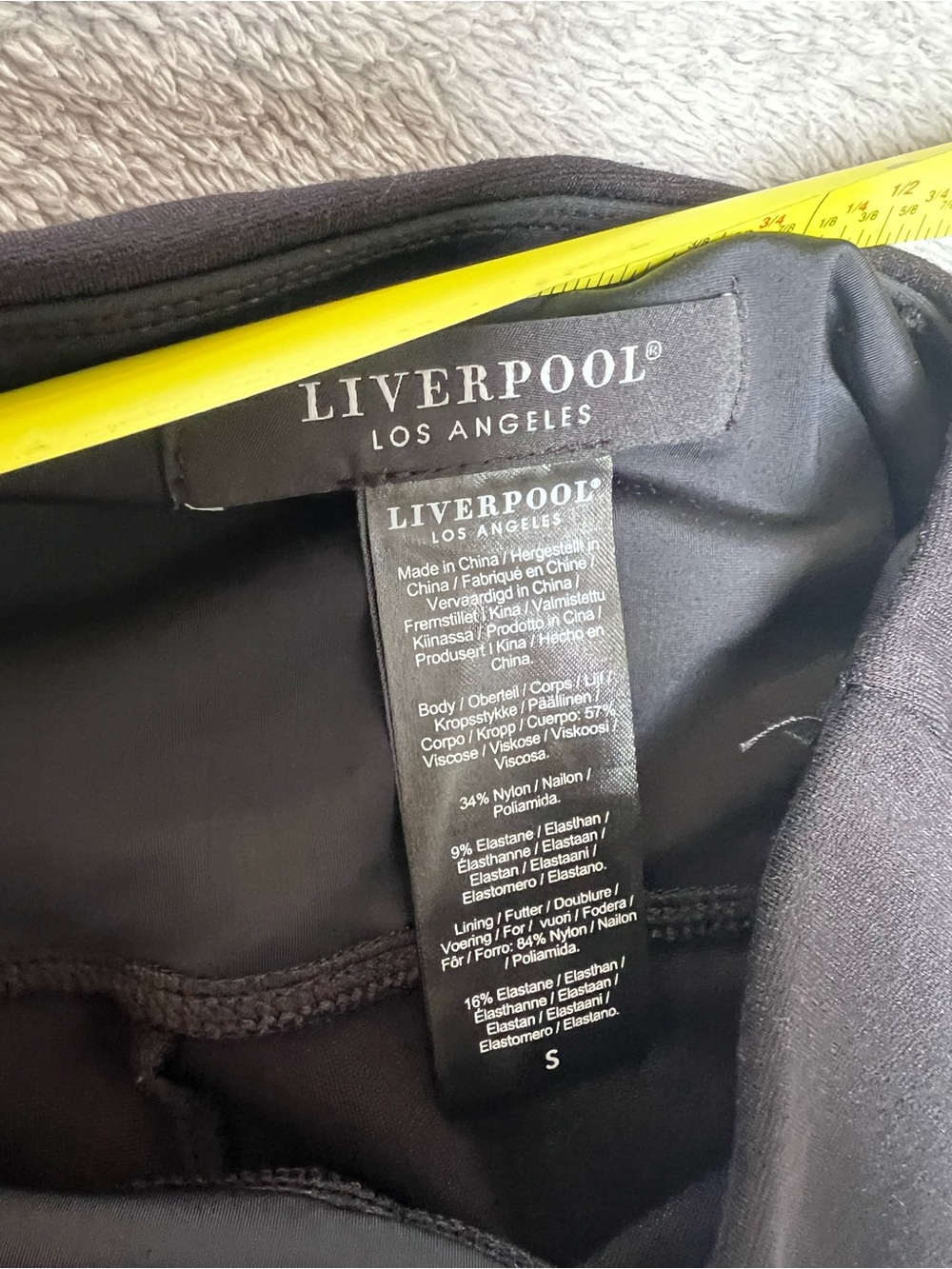 Liverpool Size Small Women’s High-Waist Black Flared Ponte Pants - Picture 4 of 4